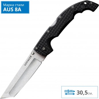 Нож COLD STEEL VOYAGER TANTO EXTRA LARGE PLAIN CS_29TXT